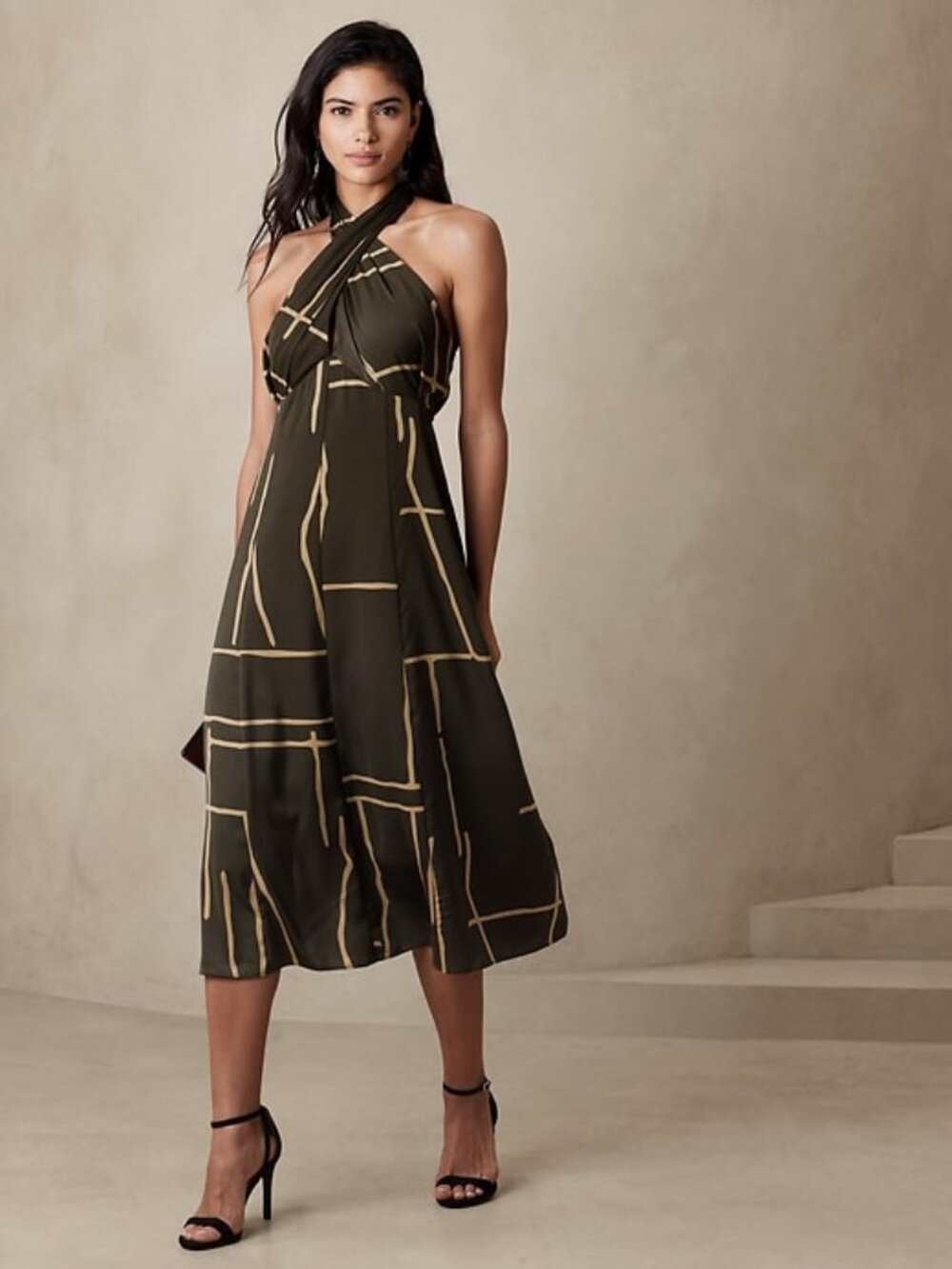 Banana Republic Halter Midi Dress US Size 14